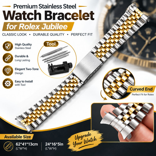 Luxury curved end - end, band